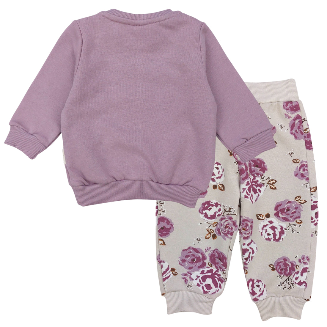 Cotton tracksuit 2 pieces girls purple Mini Word 18477-30924