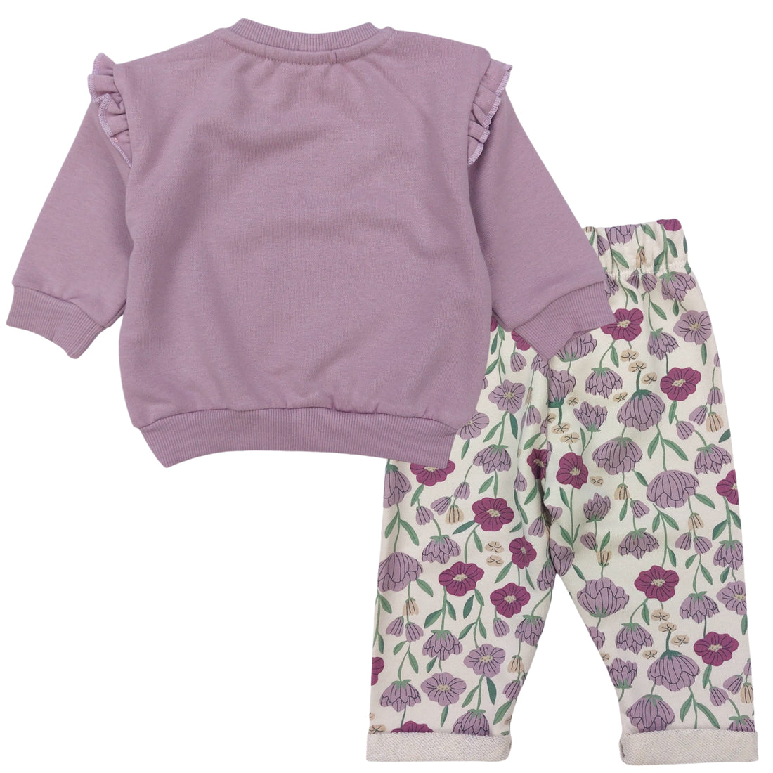 Cotton tracksuit 2 pieces girls purple Mini Word 18478-30924