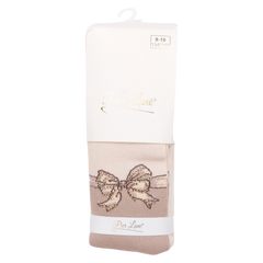 Scented tights bow girls cappuccino Pier Lone 646-161024