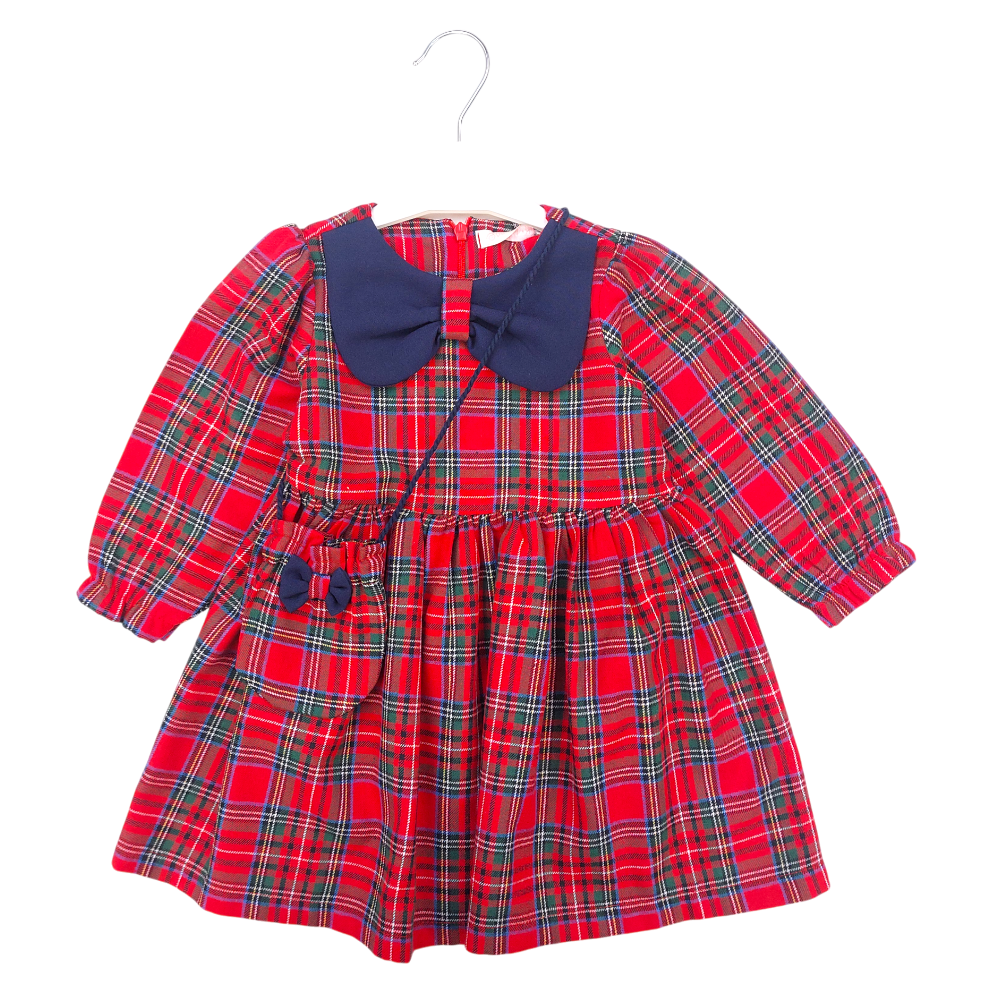 Sukiemka świąteczna dziewczęca czerwony Baby rose 4652-231024