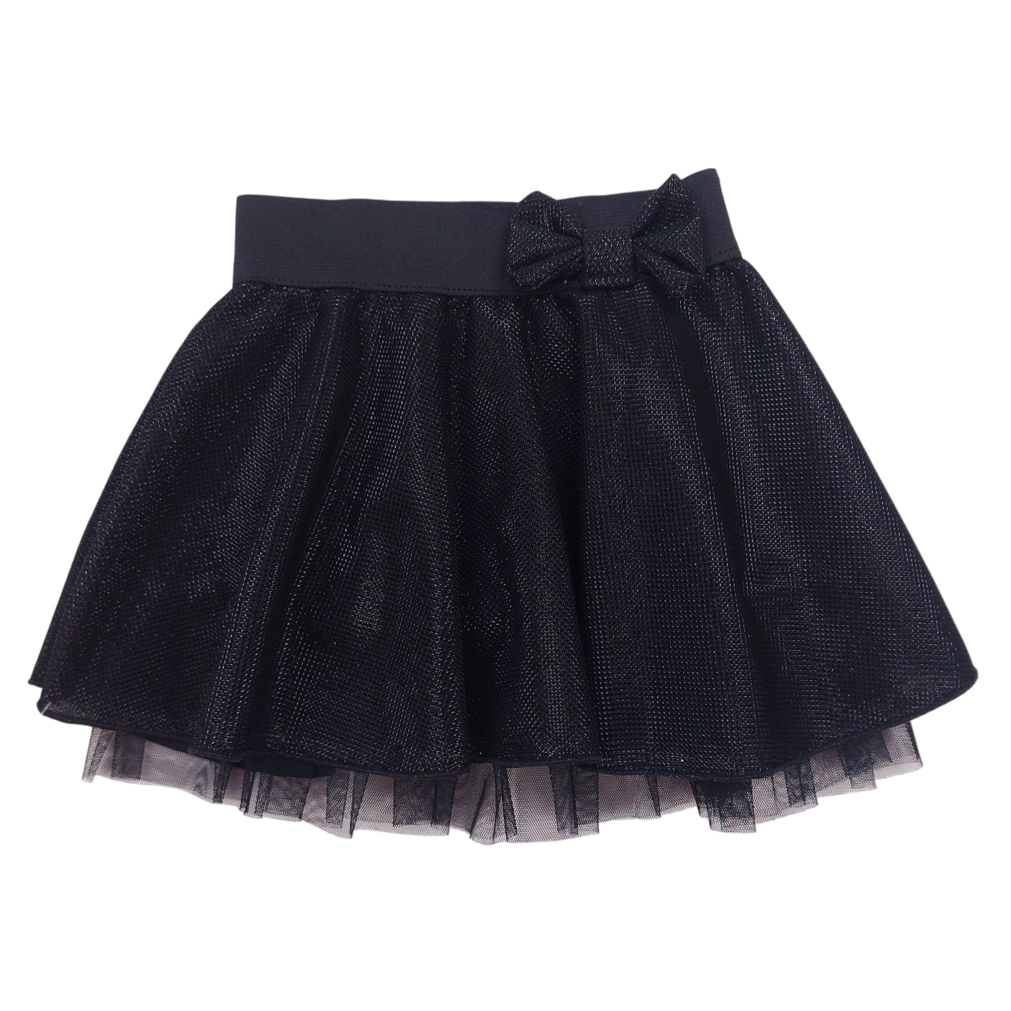 Spódniczka błyszcząca dziewczęca czarny Guliwerkids 7038-151124-14
