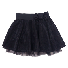 Girls' shiny skirt black Guliwerkids 7038-151124-14-1