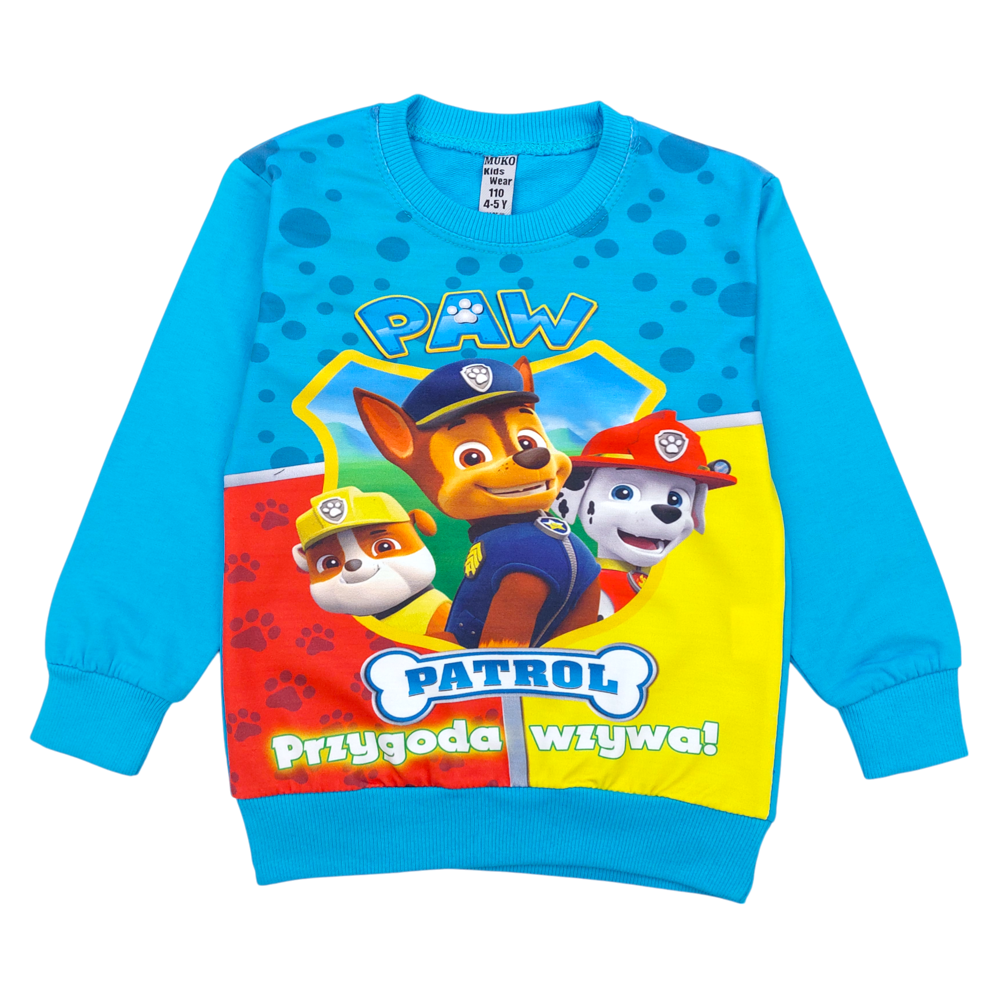 Boy's sweatshirt without hood turquoise Muko Kids 13910-61224-44