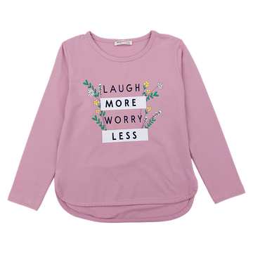 Girls' T-shirt flowers pink Breeze 20832-7125-40