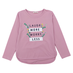 Girls' T-shirt flowers pink Breeze 20832-7125-40