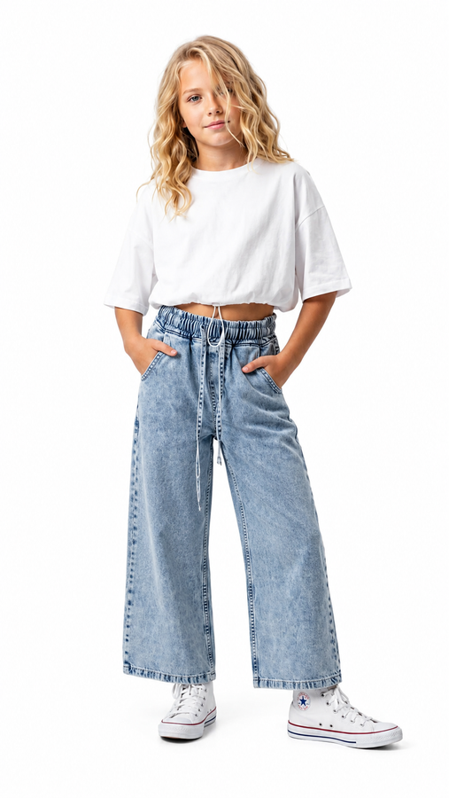 Spodnie szwedy dziewczęce jeans Breeze, kolor jeans, producent Breeze, numer produktu 20315-28426-26