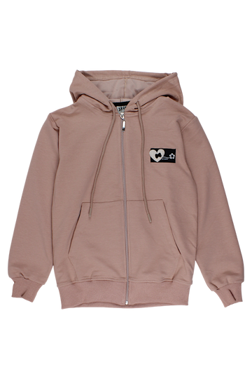 Bluza naszywka rozsuwana dziewczęca beż Snow Star 2082-28825