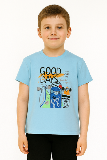Koszulka Good Days chłopięca niebieska Breeze 21473-9725-35