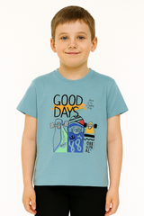Koszulka Good Days chłopięca mięta Breeze 21473-9725
