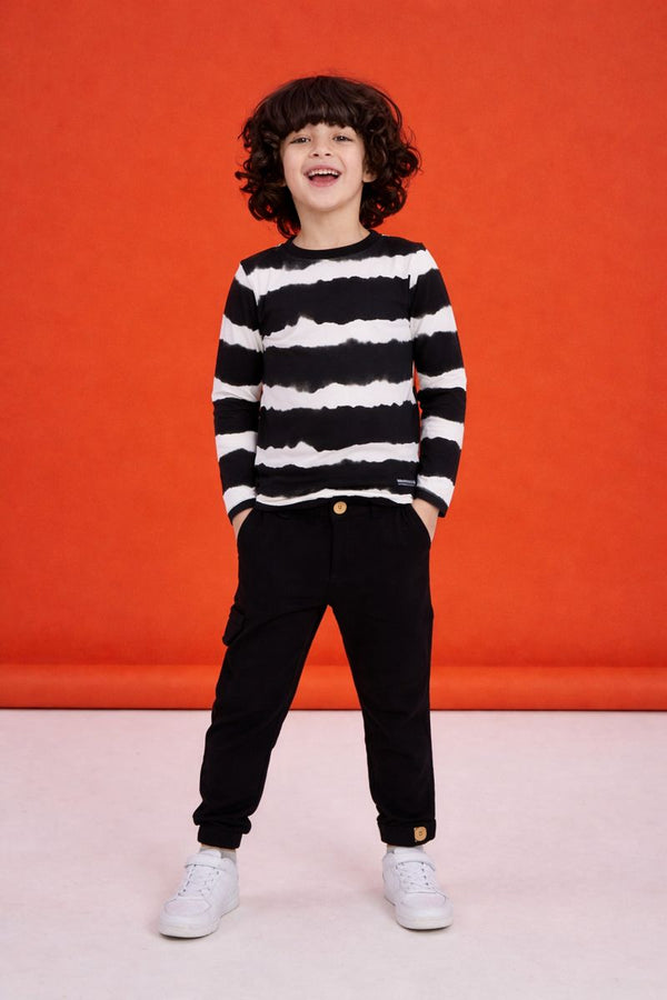 Koszulka pasy chłopięca czarna Despacito 2344-121225-13