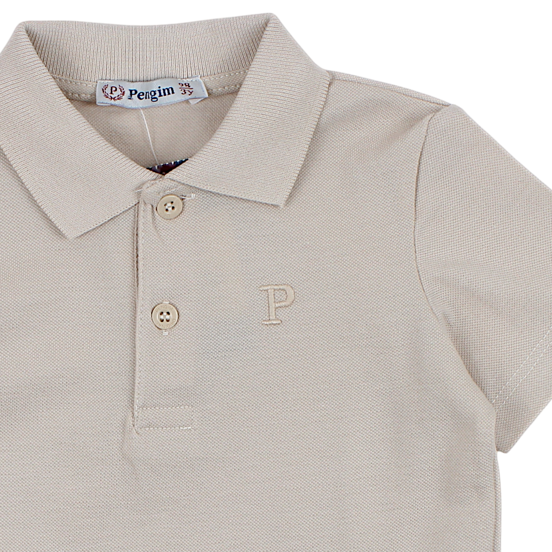 Koszulka polo chłopięca beżowa Lacosta Pengim 2365-14425