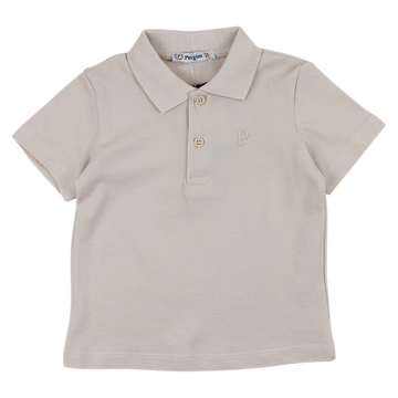 Koszulka polo chłopięca beżowa Lacosta Pengim 2365-14425
