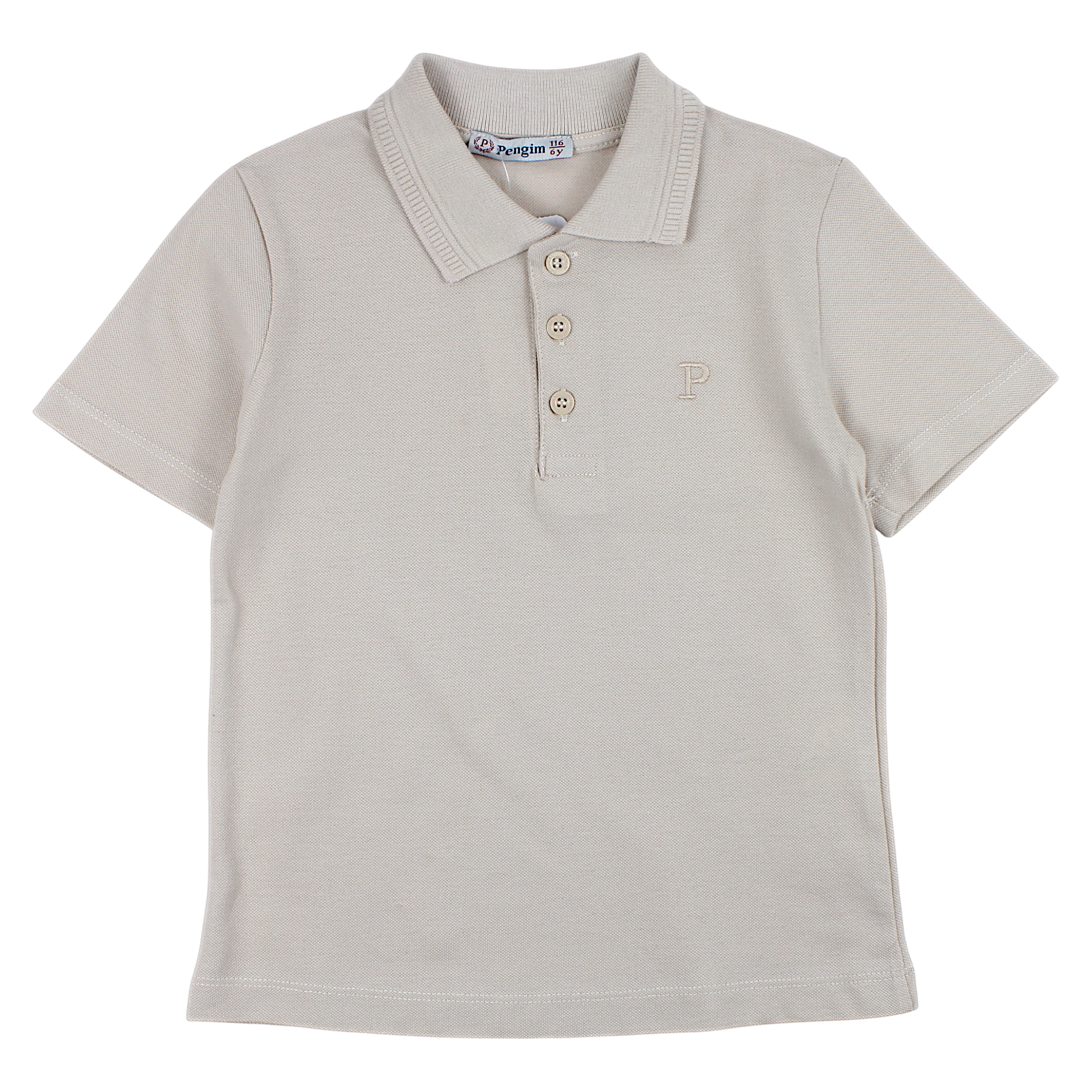 Koszulka polo chłopięca beż Lacosta Pengim 2375-14425