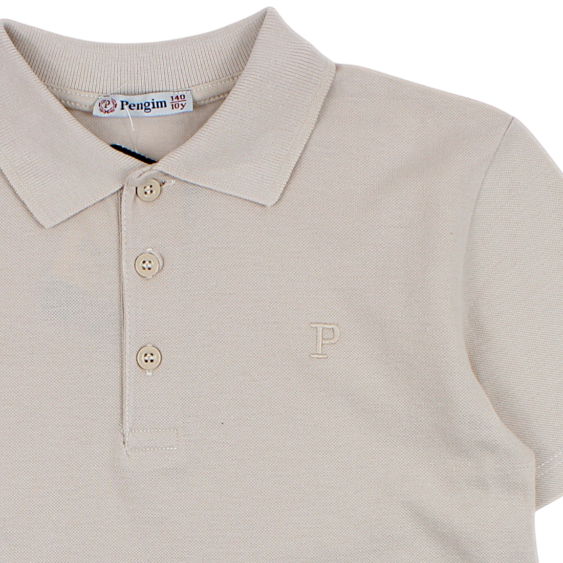 Koszulka polo lacosta chłopięca beżowa Pengim 2385-14425-1