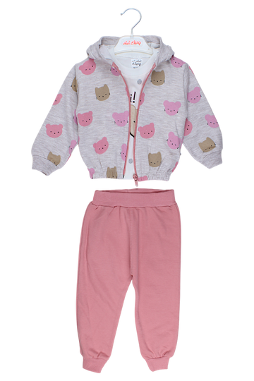 Dres 3 częściowy Oh hi dziewczęcy beżowy Mini Club 271-27825-1