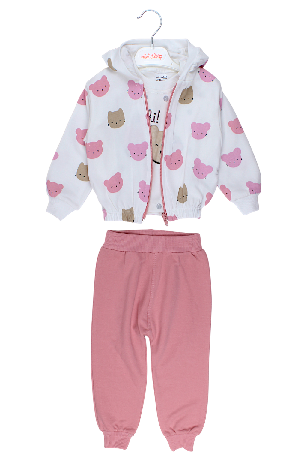 Dres 3 częściowy Oh hi dziewczęcy biały Mini club 271-27825