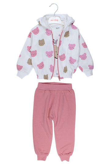 Dres 3 częściowy Oh hi dziewczęcy biały Mini club 271-27825