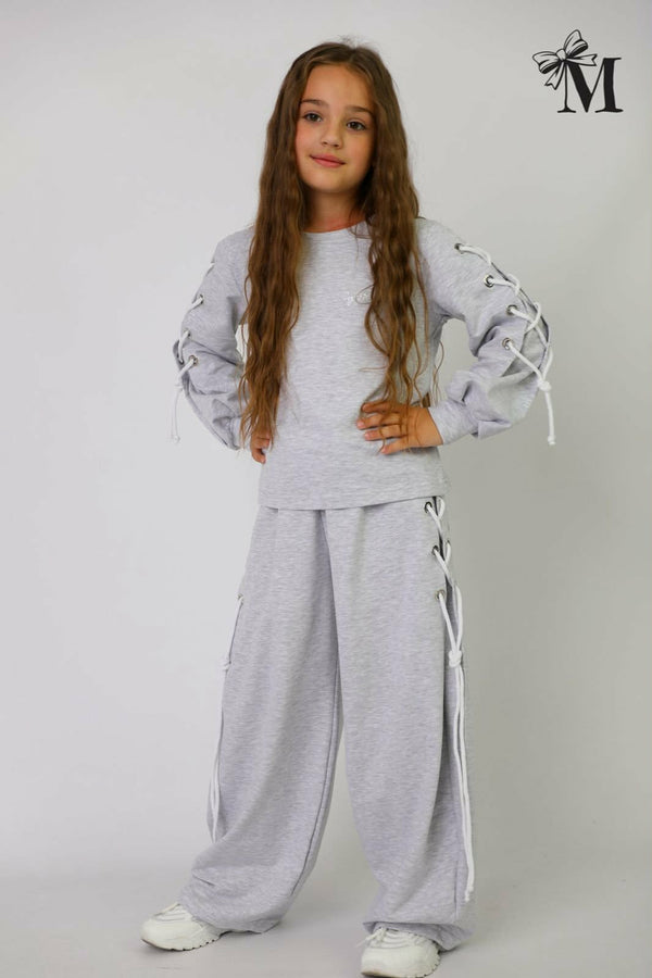 Dres dziewczęcy szary MałaMi 2789-7826-42