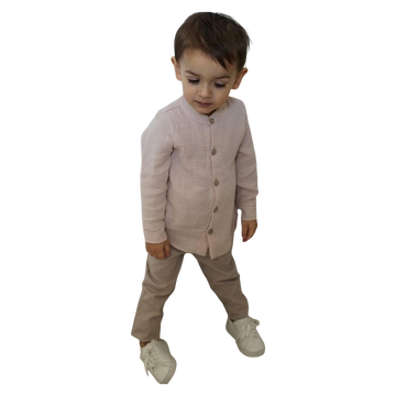 Koszula muślinowa beżowa chłopięca Royal Kids 2822-6525-1