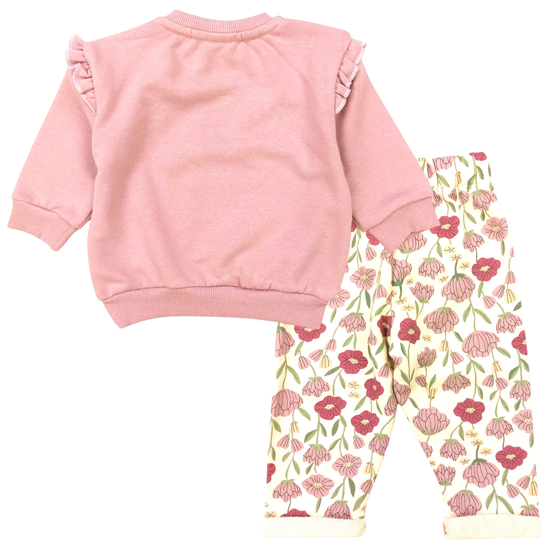 Cotton tracksuit 2 pieces girls pink Mini Word 18478-30924