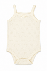 Body na ramiączkach dziewczęce jasny beż Mammy i daddy 3212-28426