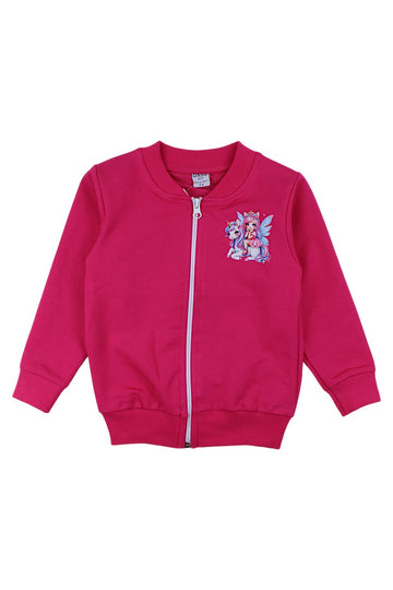 Bluza rozsuwana na stójce dziewczęca fuksja Ossy 3232-6825