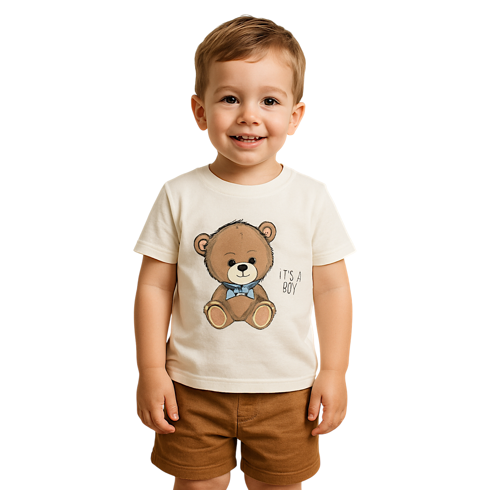 Komplet miś chłopięcy beżowy Arif baby 3412-30525
