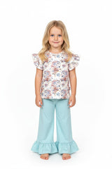 Koszulka unicorn dziewczęca niebieski Chrisma 3753-25326-35