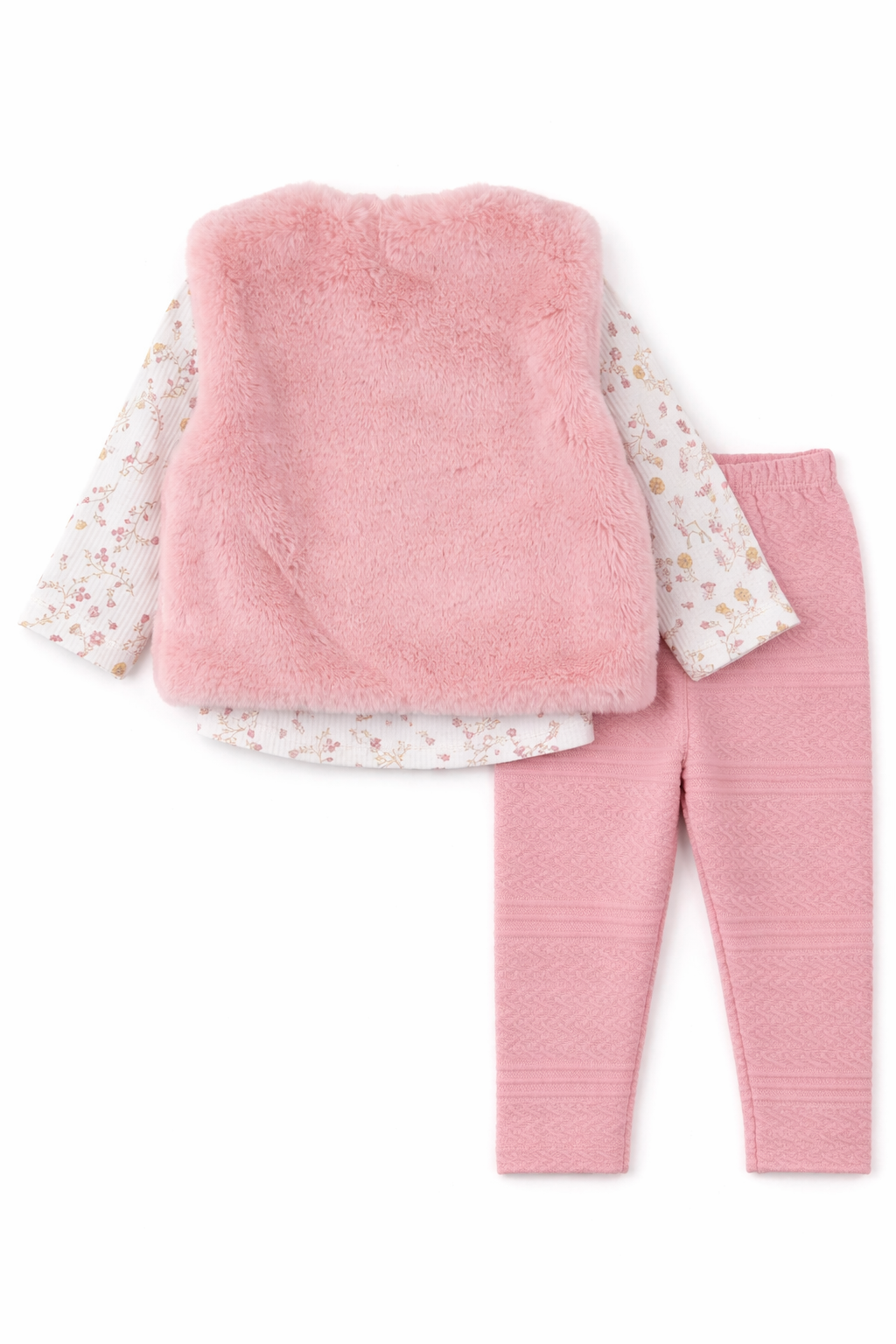 Komplet króliczki dziewczęcy brudny róż Miniclub 410-9326-5