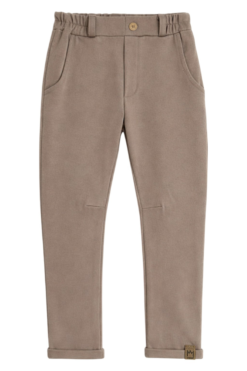 Spodnie eleganckie z Lacosty chłopięce beż Mimi 4178-21326-1