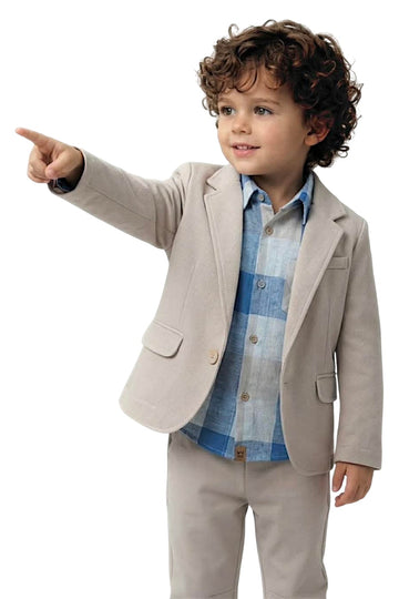 Marynarka chłopięca jasny beż Mimi 4193-31326