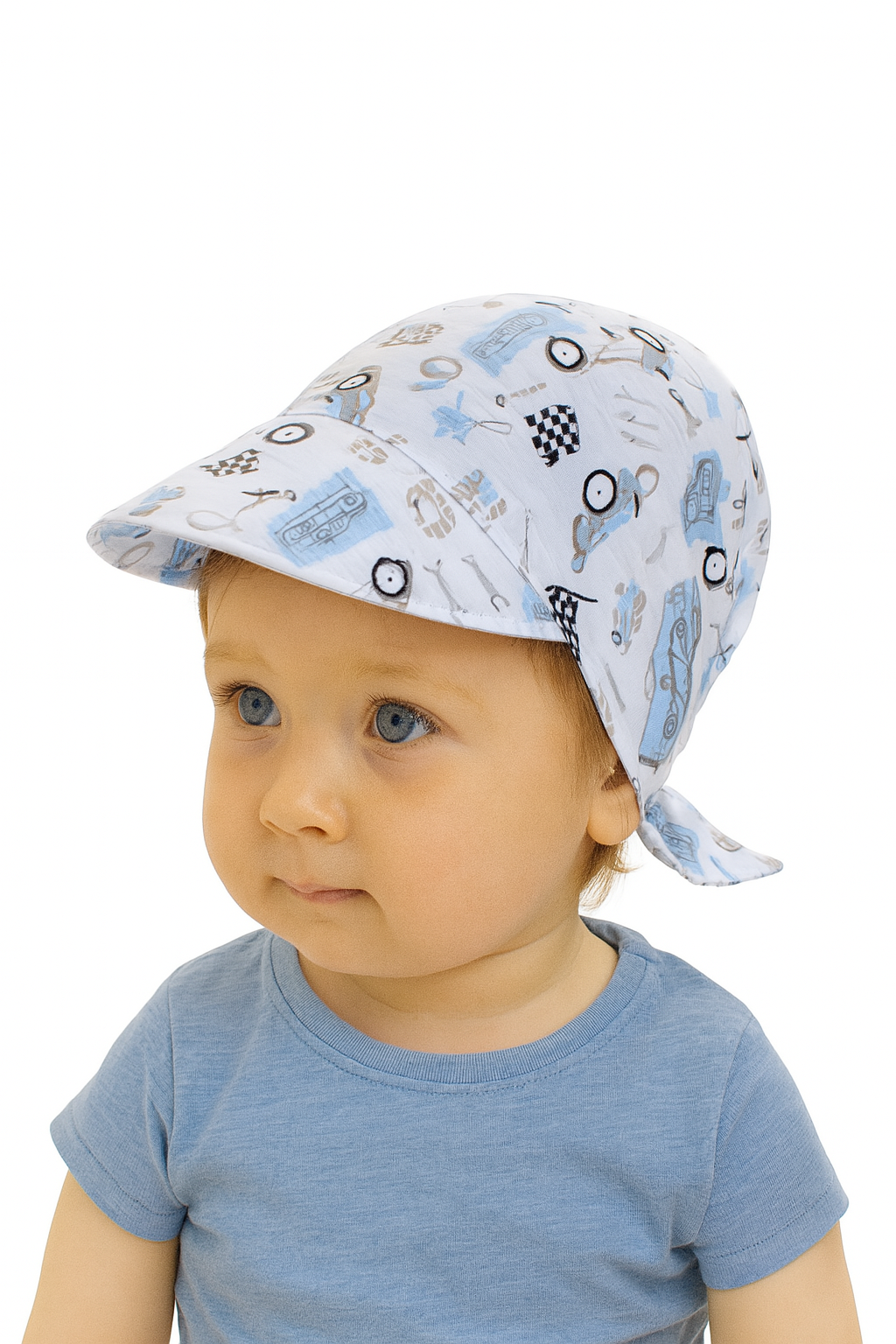 Chustka muślin chłopięca niebieski Guliwerkids 3234-1-26625