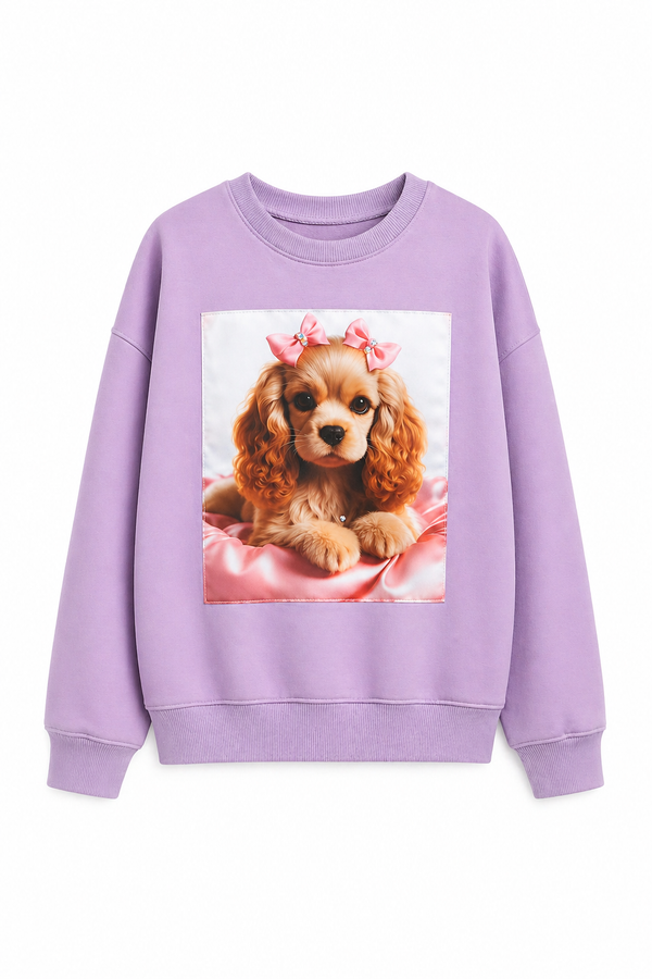 Bluza dziewczęca fioletowa Basta 4202-18326