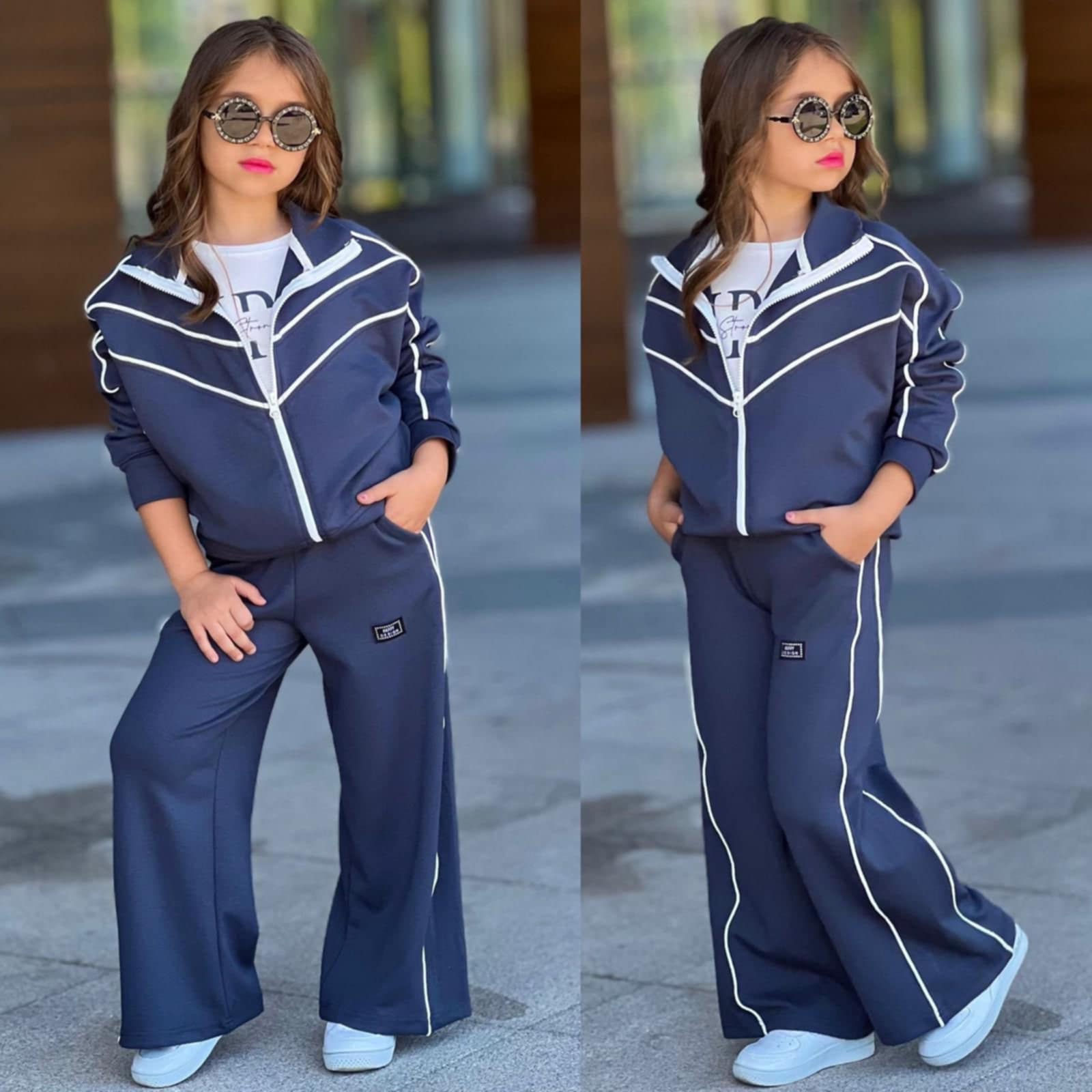 Dres z koszulką dziewczęcy grafit Bam Bam 4243-31725