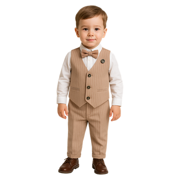 Elegant 4-piece boy's set, navy blue, Efbey 4392-13525-23