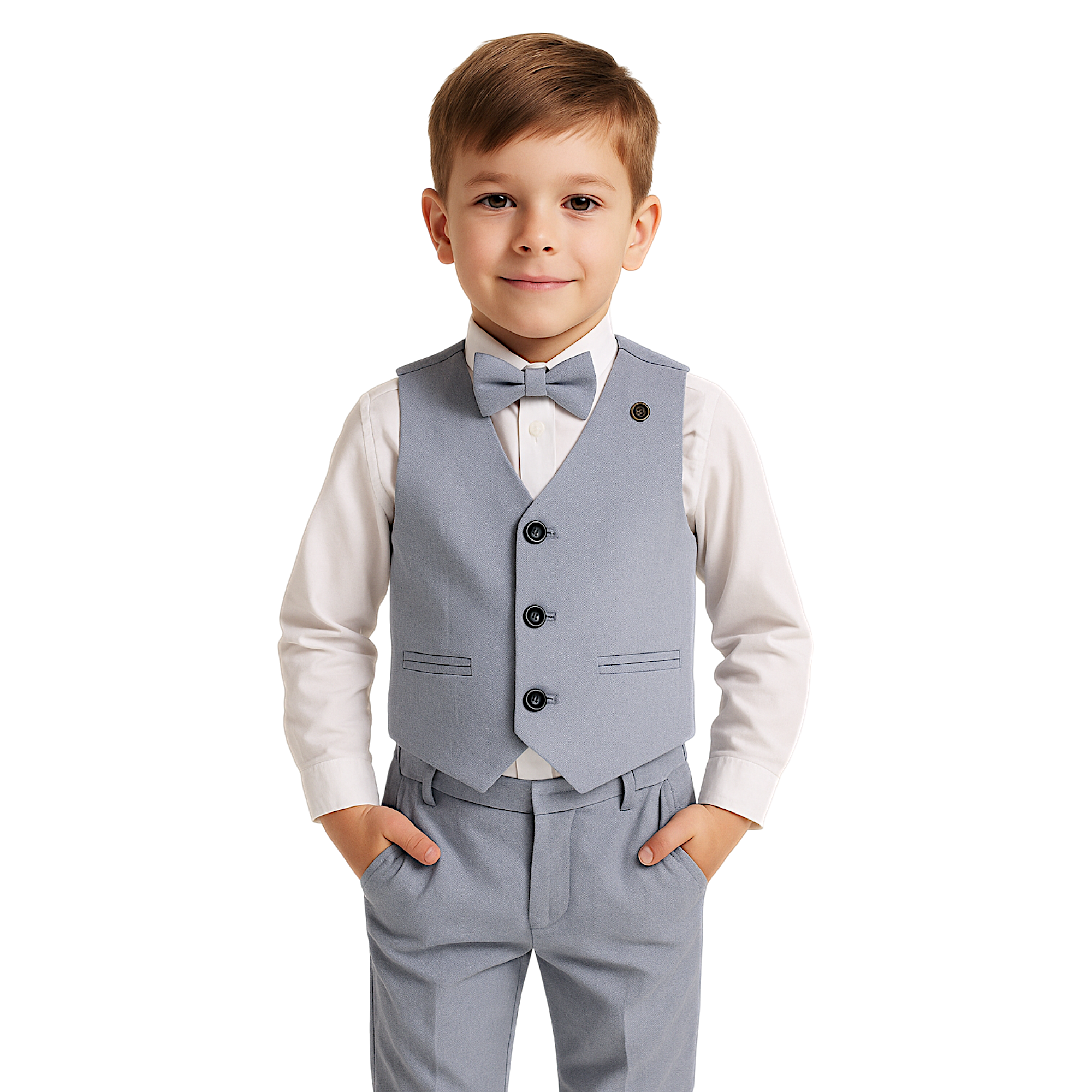 Elegant 4-piece boy's set blue Efbey 4403-13525-35