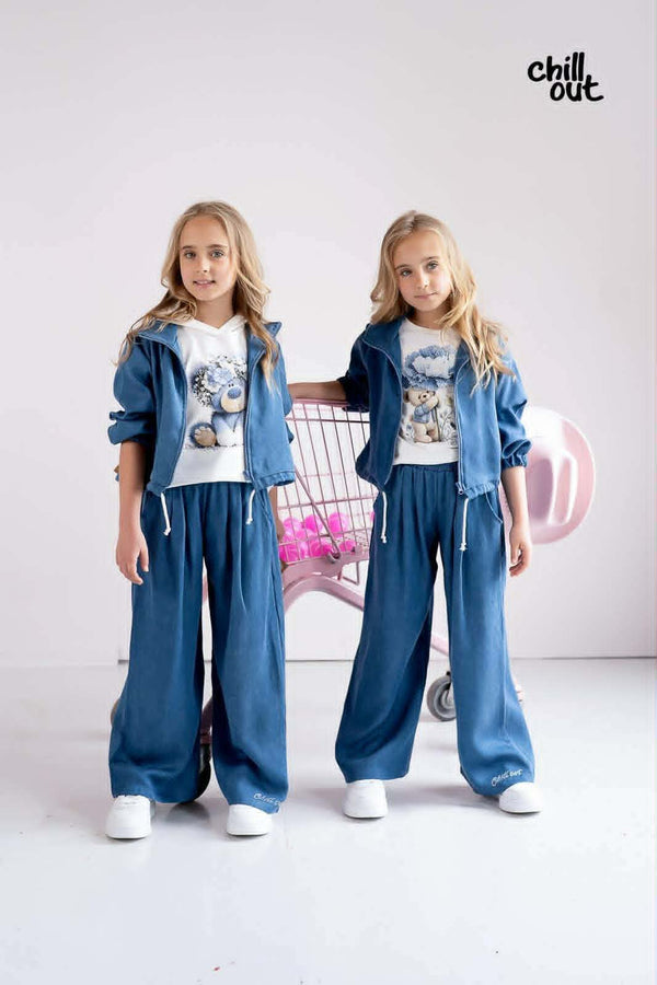 Komplet jeansowy dziewczęcy Chillout, kolor jeans, producent Chillout, numer produktu 5120-13526-26