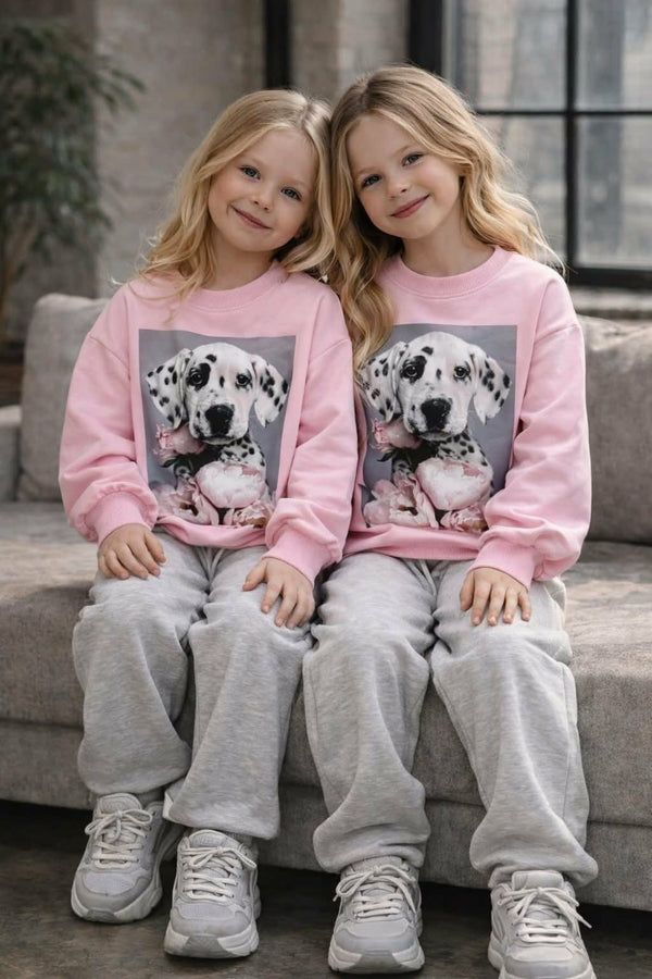 Bluza dziewczęca dalmatyńczyk różowa Qba kids 3135-5226