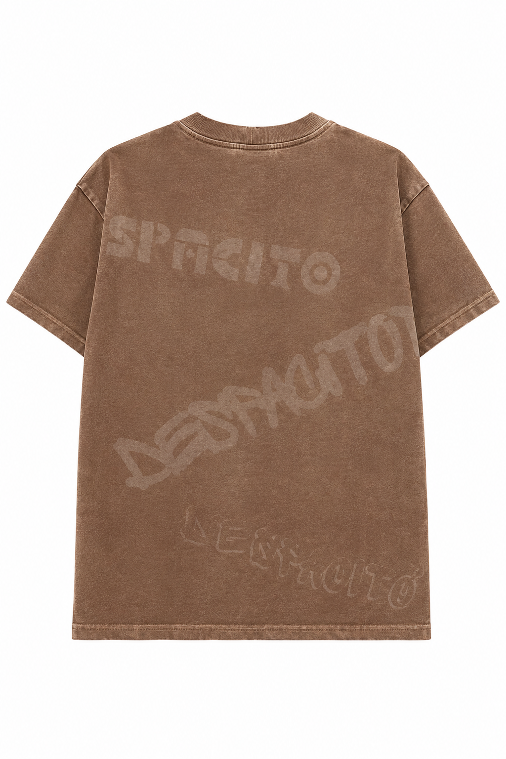 T-shirt dekatyzowany COLD DYE chłopięca brąz Despacito 6071-29526-4