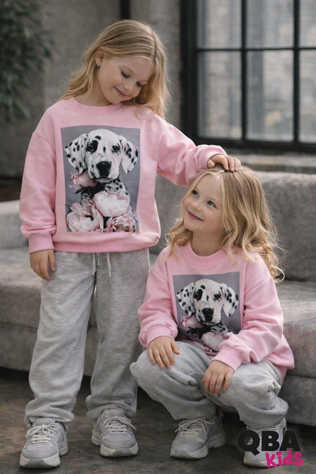 Bluza dziewczęca dalmatyńczyk różowa Qba kids 3135-5226
