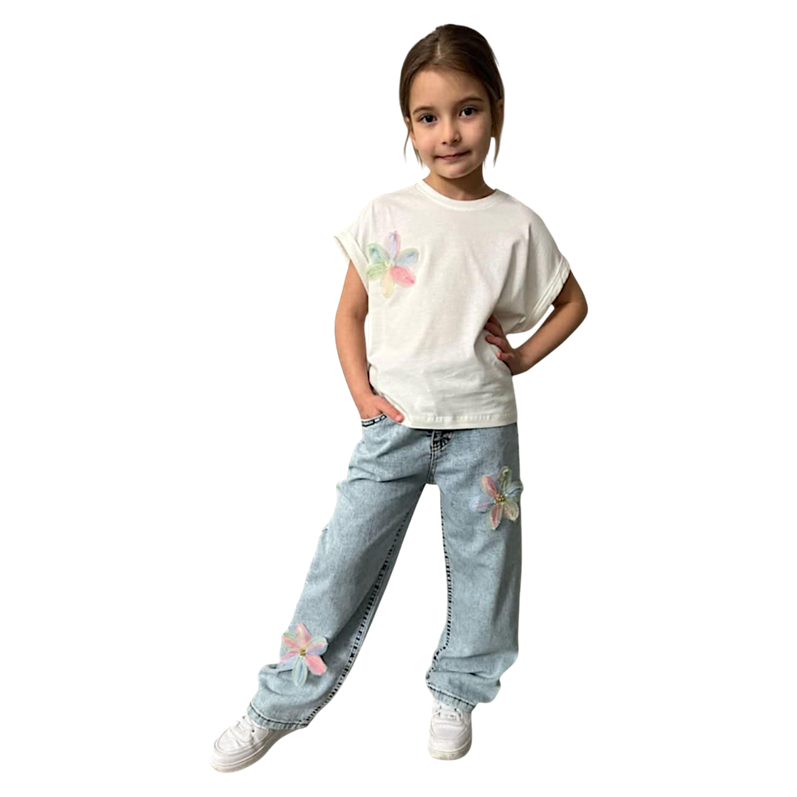 Girl's jeans set, jeans color, manufacturer BoyBoy, product number 6361-28425-26