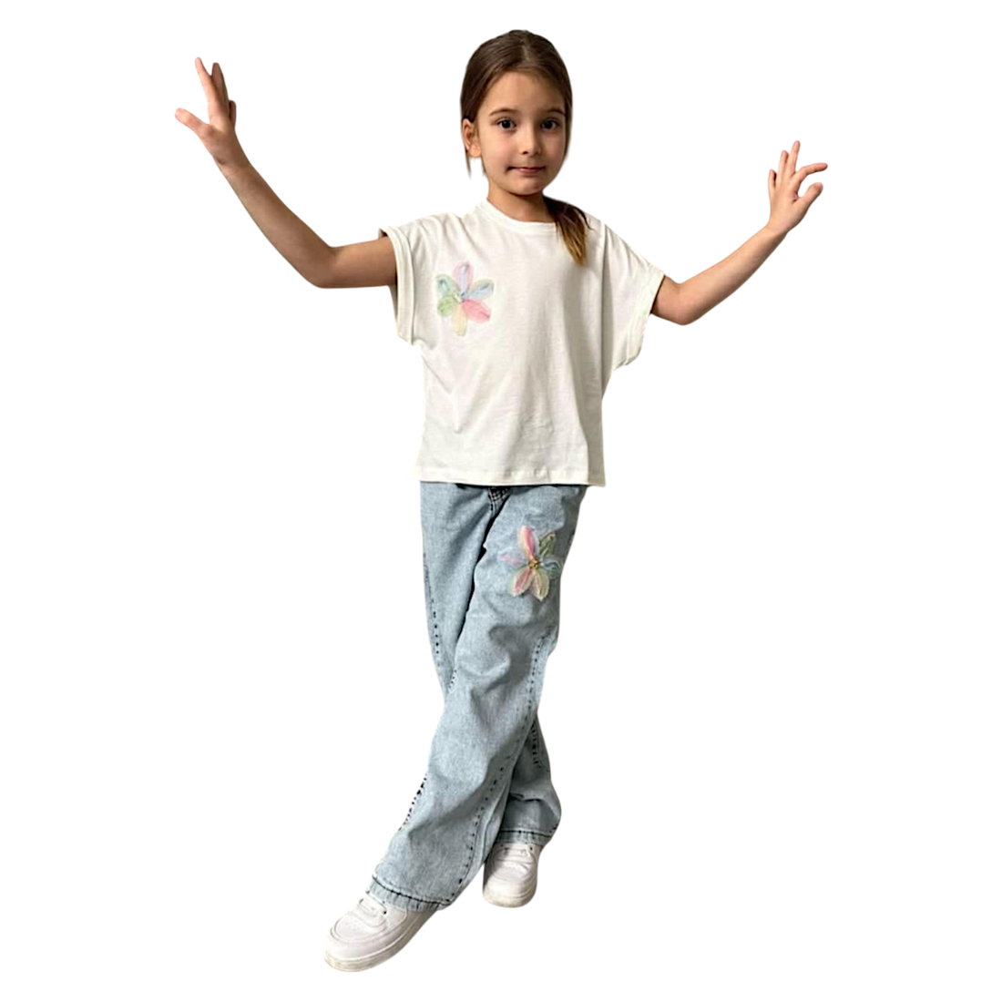 Girl's jeans set, jeans color, manufacturer BoyBoy, product number 6361-28425-26