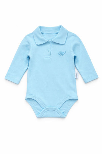 Body kołnierzyk chłopięcy niebieski Fundik baby 71071-121225