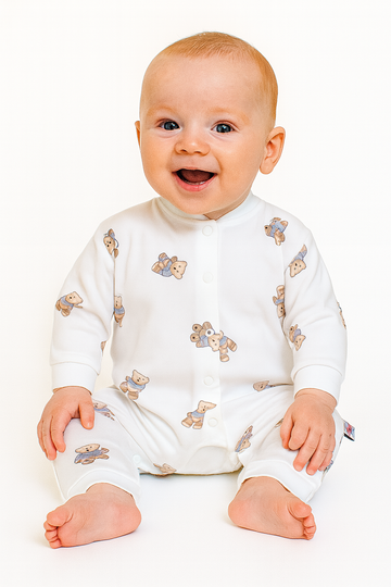 Pajac niemowlęcy dziewczęcy krem Murat Baby 9126-16725-28