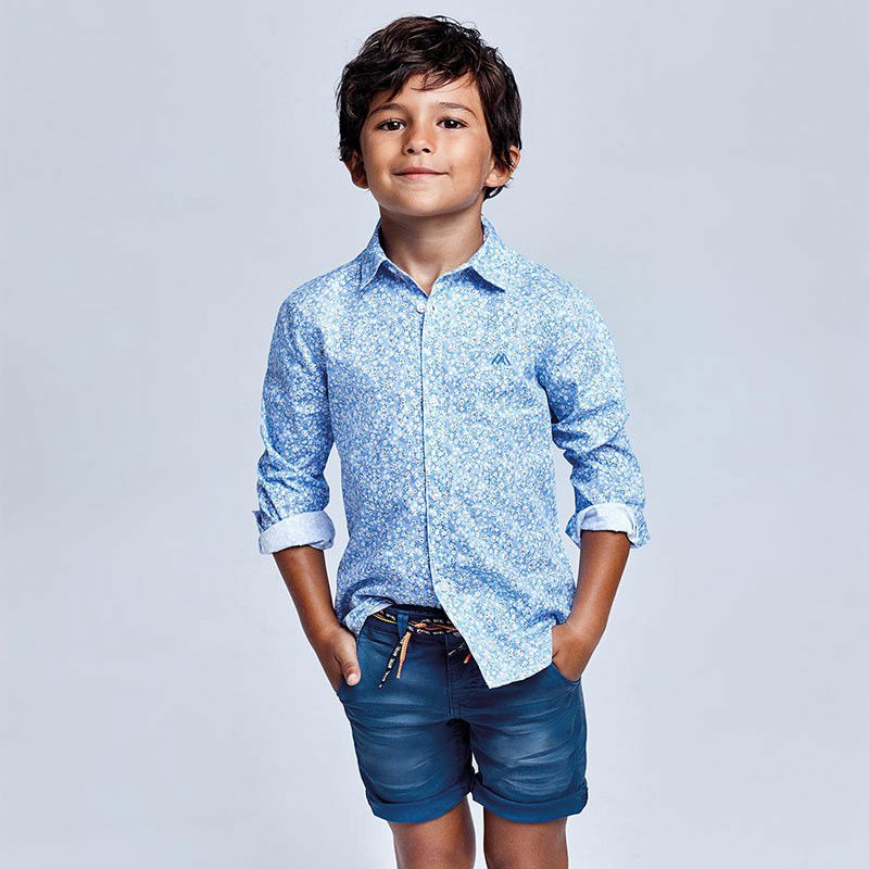 Bermudy ze sznurkiem chłopięce Mayoral 3234-11 niebieskie -  - #tag1# - #tag2# - #tag3# - #tag4#