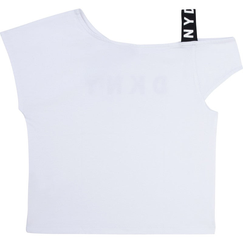 Bluzka dla dziewczynki DKNY D35R44-10B kolor biały -  - #tag1# - #tag2# - #tag3# - #tag4#