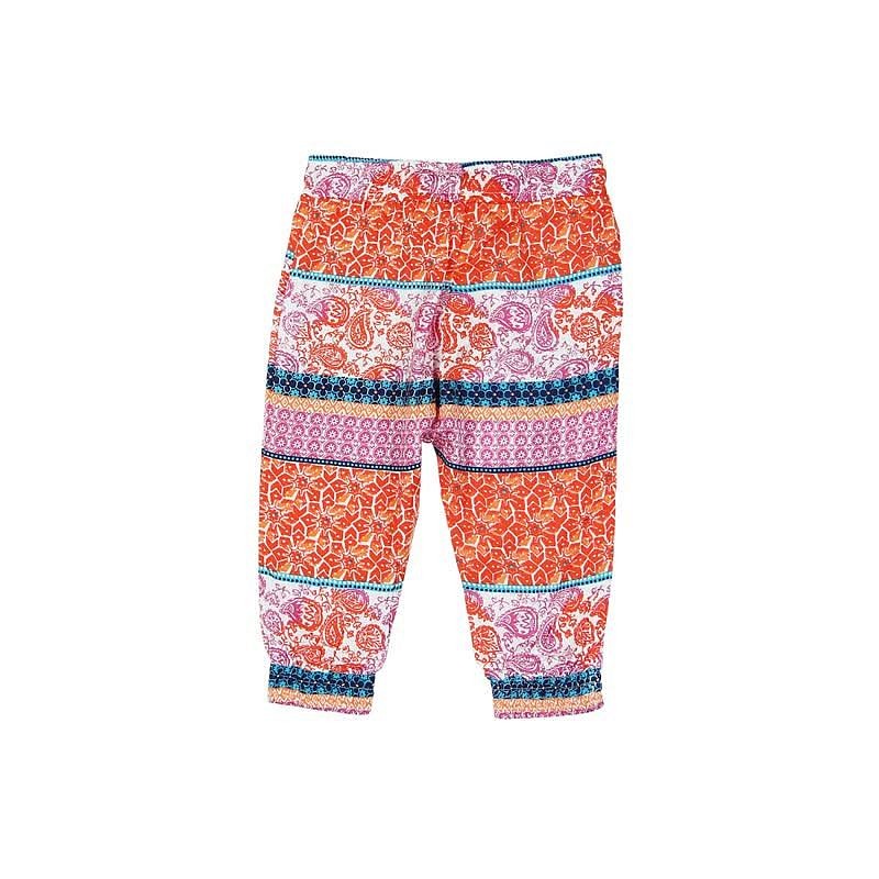 Boboli 235055-9795 Spodnie dla dziewczynki popelinowe we wzorki kolor pomarańcz -  - #tag1# - #tag2# - #tag3# - #tag4#