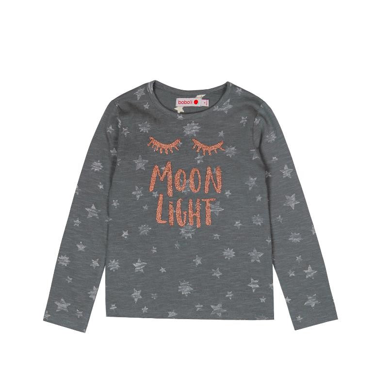 Boboli 416001-8097 bluzka dziewczęca kolor popiel -  - #tag1# - #tag2# - #tag3# - #tag4#