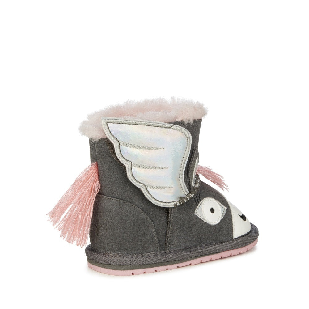 Botki EMU AUSTRALIA Pegasus Walker B12759-Charcoal szary -  - #tag1# - #tag2# - #tag3# - #tag4#