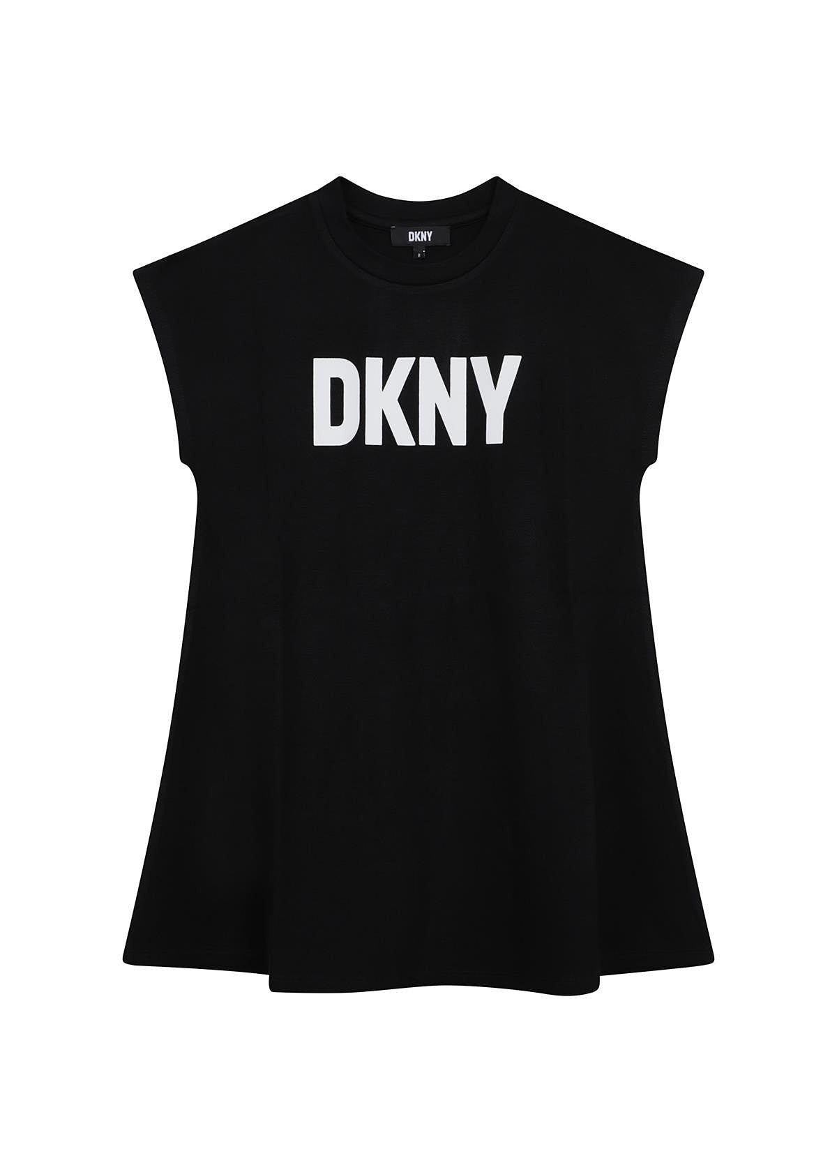 DKNY D32863-09B Sukienka codzienna dziewczynka kolor czarny -  - #tag1# - #tag2# - #tag3# - #tag4#